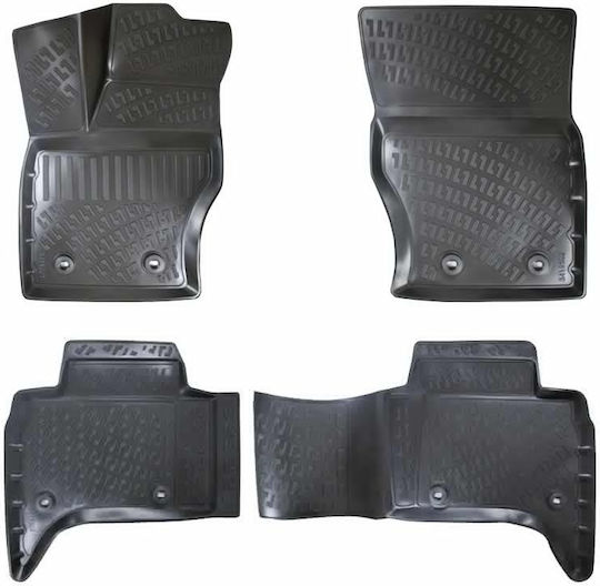 Carro Satz Vorder- und Hintermatten Wannenartig 4Stück aus TPE für Land Rover Range Rover Sport / Range Rover 2013+ Schwarz