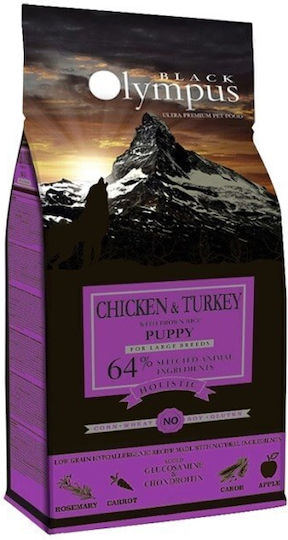 Black Olympus 2kg Ξηρά Τροφή με Λίγα Σιτηρά για Κουτάβια Μεγαλόσωμων Φυλών με Κοτόπουλο και Γαλοπούλα
