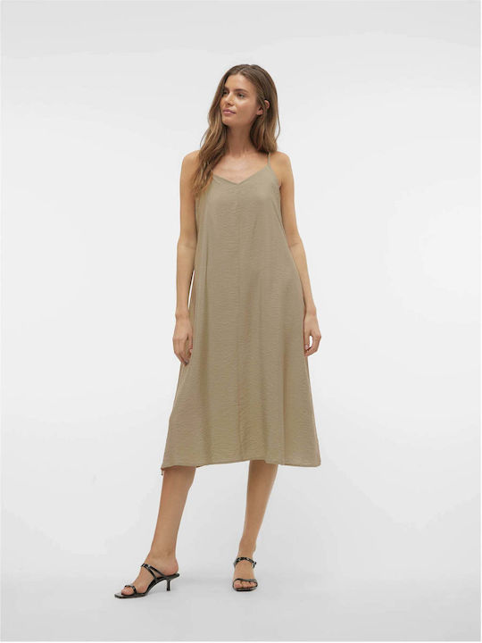 Vero Moda Καλοκαιρινό Midi Κομπινεζόν Φόρεμα Mo...