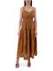 Moutaki Maxi Dress Coffee