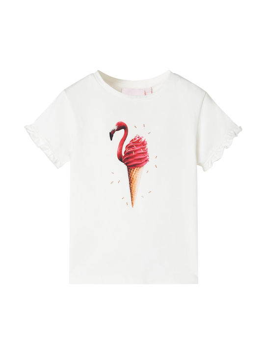 vidaXL Kids T-shirt Ecru