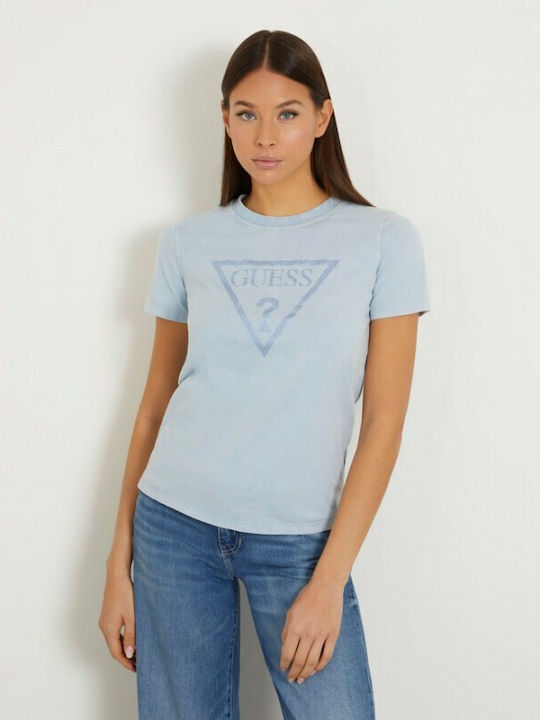 Guess Γυναικείο T-shirt Μπλε