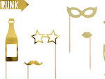 Photo Props, Let's Celebrate, Gold 1 Piece (8 Pieces)