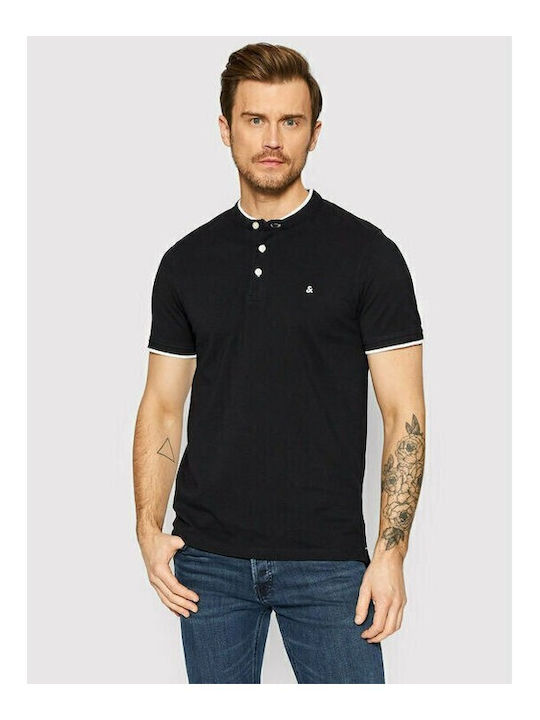 Jack & Jones 12199711 Herren Kurzarmshirt Polo Black