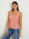 Guess Women's Blouse Sleeveless Pink