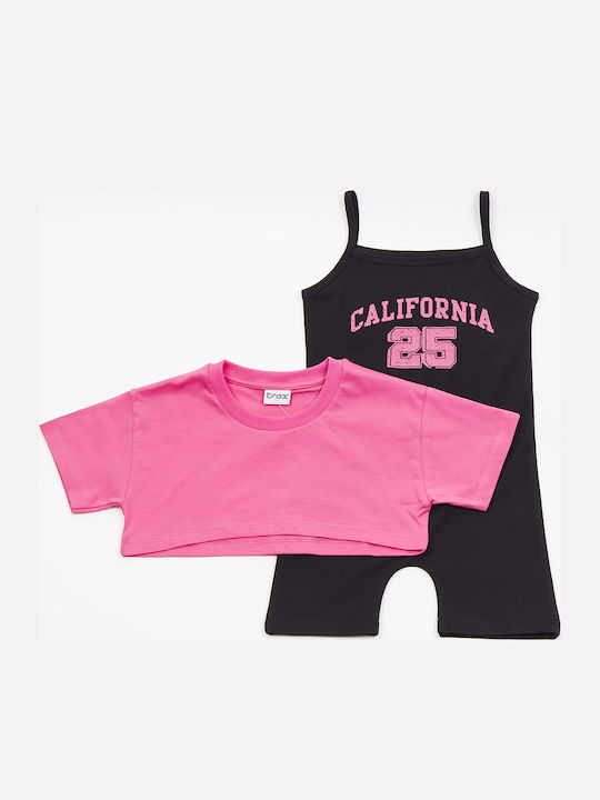 Kids' Set with Pants Summer 2pcs Black