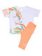 Kinder-Set mit Leggings Sommer 2Stück White