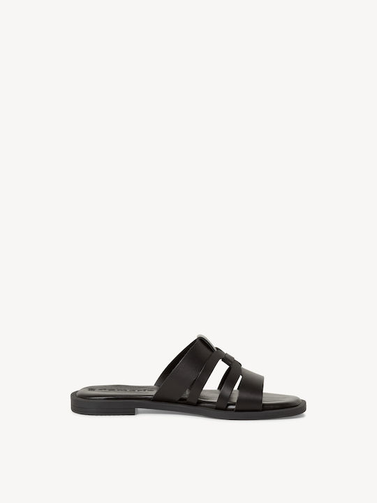 Tamaris Leder Flache Sandalen für Damen in Schw...