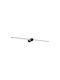 Ideal Lux Modern Lamp Bathroom with Integrated LED and Warm White Light Black 75x11x5.5cm