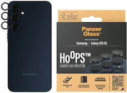 PanzerGlass Hoops Kameraschutz Gehärtetes Glas Black für das Samsung Galaxy A55 5G A556