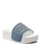 Mykonos 02 Flache Sandalen für Damen in Blau Farbe