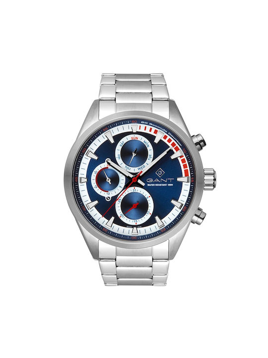 Gant Watch Chronograph Battery with Silver Metal Bracelet