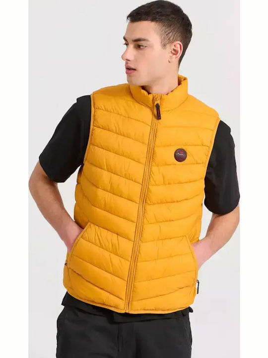 Αμάνικο Μπουφάν Puffer Κίτρινο