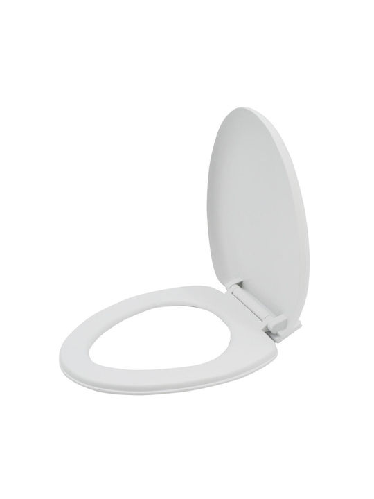 Ankor Plastic Soft Close Toilet Seat White 47cm