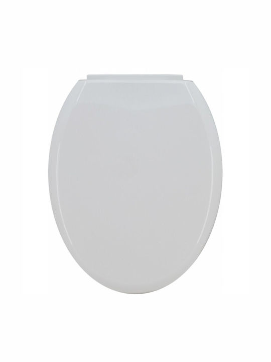 Ankor Capac WC Închidere lentă Plastic 44x36.8cm Alb