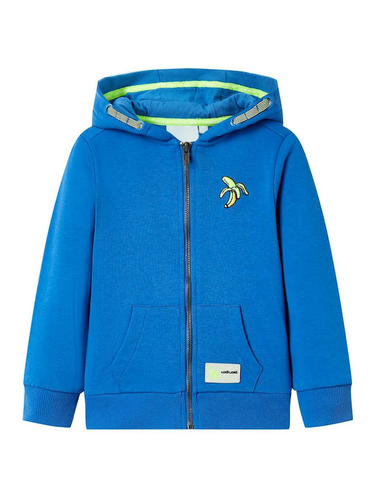 vidaXL Kids Sweatshirt Cardigan with Hood Blue