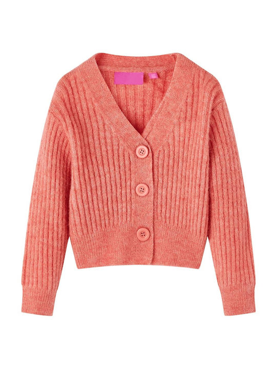 vidaXL Kids Cardigan Knitted Pink