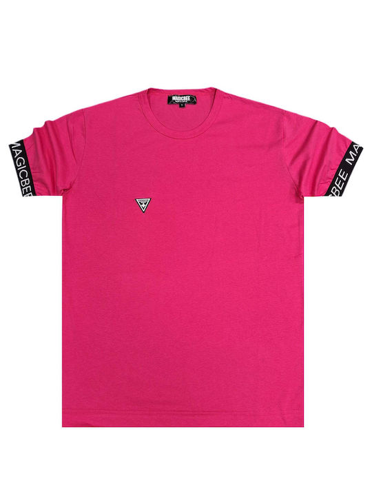 Magic Bee Herren T-Shirt Kurzarm Pink