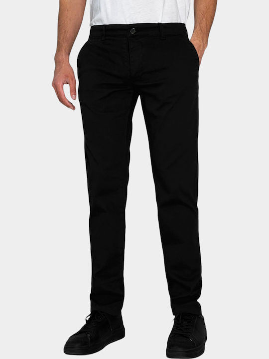 3Guys Pantaloni Chino Elastic Black