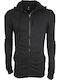 Black Hooded Cardigan