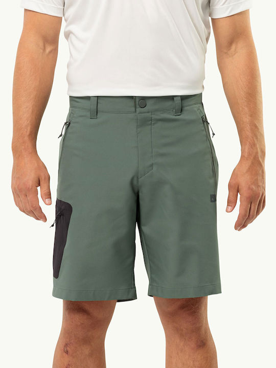 Jack Wolfskin Active Track Men's Hiking Short Trousers Green