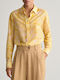 Gant Women's Silky Long Sleeve Shirt Yellow