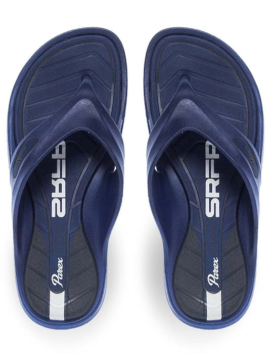 Luofu Men's Flip Flops Blue