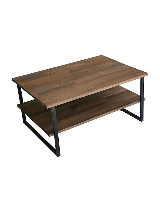 Rectangular Coffee Table Neta Walnut L85xW60xH40cm