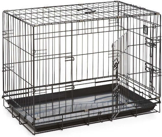 MP Bergamo Dog Wire Crate with 2 Doors 76.5x47x55cm