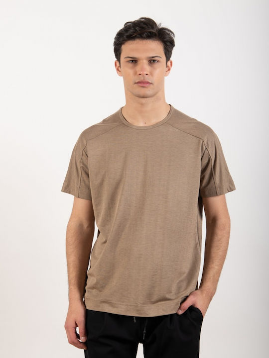 Reckless T-shirt Bărbătesc cu Mânecă Scurtă beige