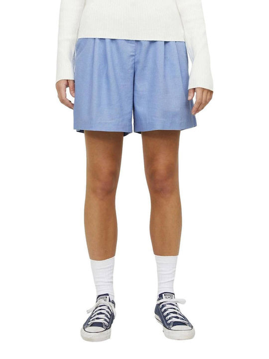 Jack & Jones Women's Linen Shorts Light Blue