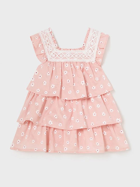 Mayoral Baby Rüschen Blumen Kleid 24-01922-064 Pastell