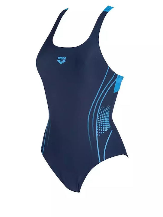 Arena Swim Pro Back One Costum de baie întreg Albastru marin