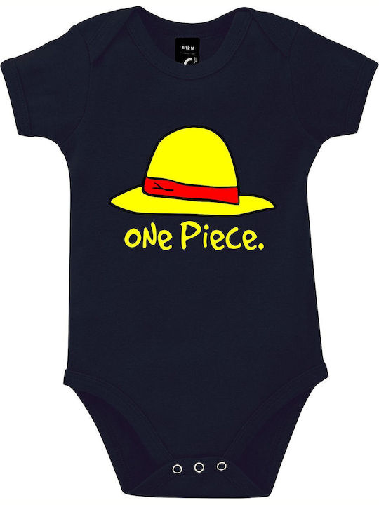 kirikoko One Piece Baby Hat Anime Kurzärmelig French Navy