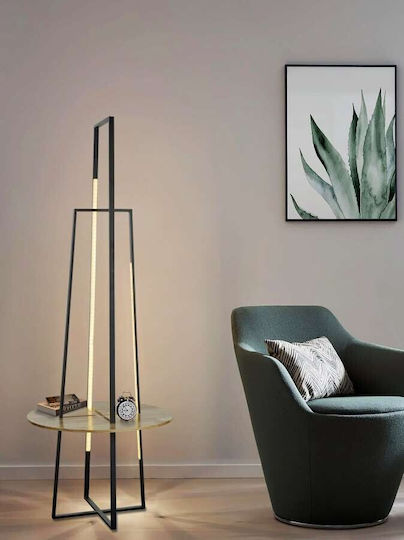 Atman LED Φωτιστικό Δαπέδου Υ60xΜ160εκ. με Ρυθμιζόμενο Λευκό Φως 1080lm Μαύρο