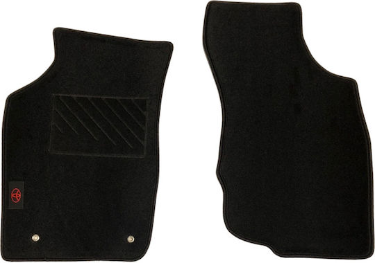 Autopataki Front Mats 2pcs for Toyota Hilux 2004-2015 Black