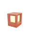 Aca Ophellia Outdoor Floor Lamp Small Post 7W IP65 for E27 Socket Orange