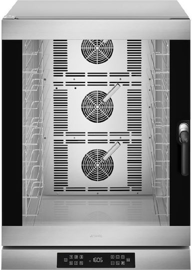 Digital Convection Oven with Humidifier 10 Positions (600x400mm) or GN 1/1 - Alfa 1035e1hds