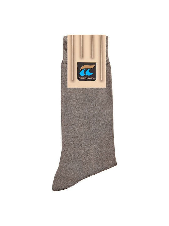 Pournara Basic Herren Socken Gray 1Pack
