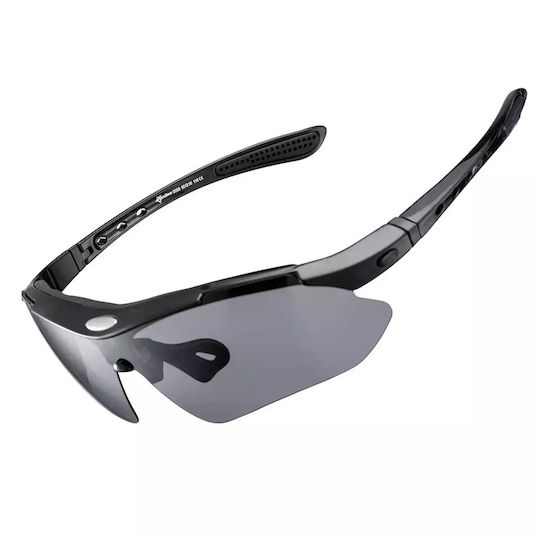 Rockbros Γυαλιά Ποδηλασίας με Μαύρο Σκελετό και Polarized Φακούς