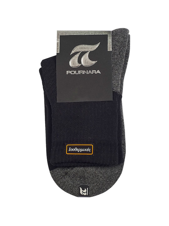 Pournara Damen Socken Schwarz 1Pack