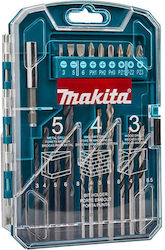 Makita Set of 22 Drills HSS for Wood και Metal