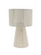 Table Lamp made of Rope with White Shade and Base