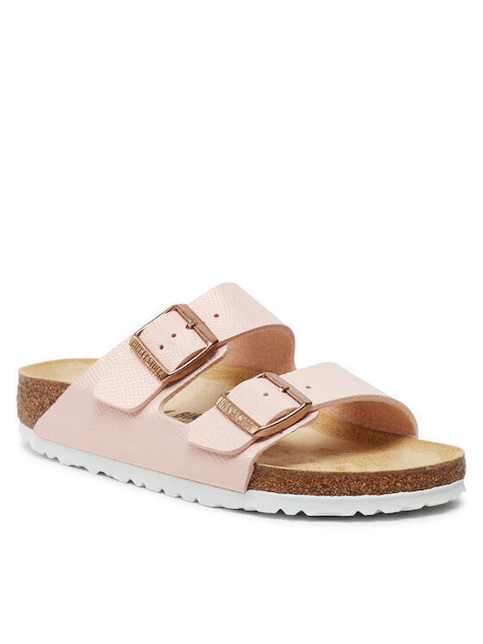 Birkenstock Arizona Damen Flache Sandalen in Ro...