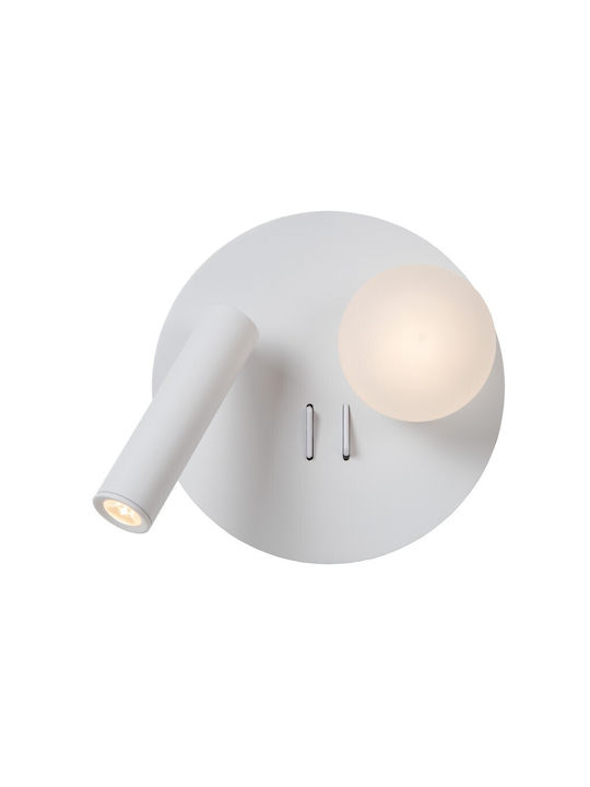 Lucide Lightning Μονό LED Θερμό Λευκό Σποτ σε Λευκό Χρώμα