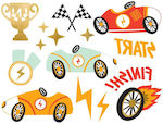 Rally Cars Tattoos / 11 pcs.