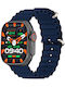 Kiano Solid Smartwatch με Παλμογράφο (Black and Blue Stripe)