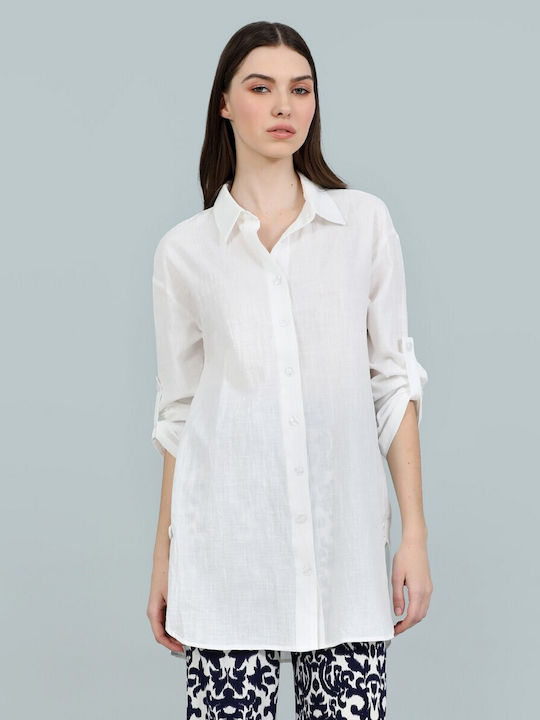 Doca Women's Long Sleeve Shirt White