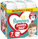 Pampers Diaper Pants 360° Pants No. 7 for 17+ kgkg 114pcs