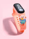 Kinder-Digitaluhr mit Kautschuk/Plastikarmband Rosa